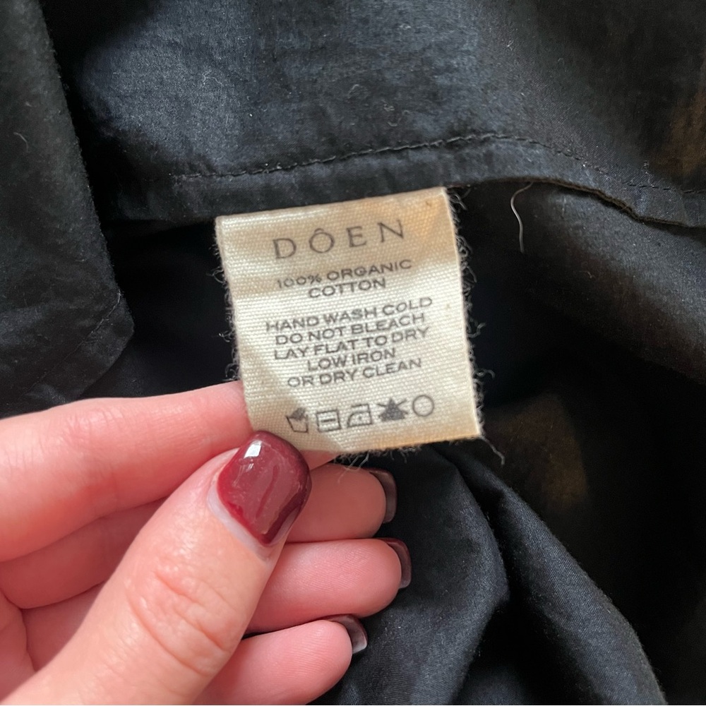 DÔEN Leanne Dress Black XS 100% Organic Cotton - Picture 14 of 15